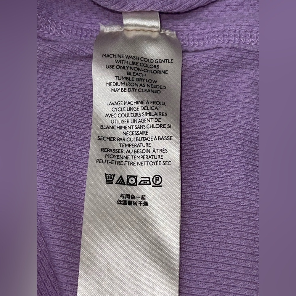 Free People On My Way Cuff Top Lavender Purple Size XS Oversized - Picture 8 of 12